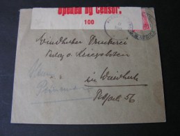 SA 1918 Cv. Bearing 1d Union Fine Cds Gibeon Arr. Windhoek  Cenzor  Cachet 100 - Covers & Documents