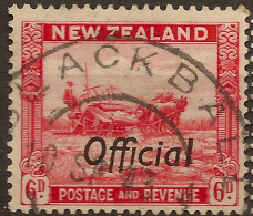 NZ 1936 6d Postmark Blackball SG O127c U #UK221 - Varietà & Curiosità