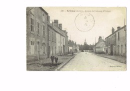 45 - ARTENAY - AVENUE DU FAUBOURG D'ORLEANS - 1918 - Enfants Animation - Menault édit N°510 - HUTCHINSON - Artenay