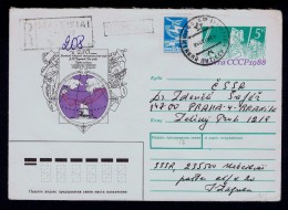 Célébrités Maritime Explorateurs Militaria Sea Ships Cover Postal Stationery URSS 1988 CSSR Music Instruments Gc2086 - Polar Exploradores Y Celebridades