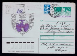Célébrités Maritime Explorateurs Militaria Sea Ships Cover Postal Stationery URSS 1988 CSSR Music Instruments Gc2086 - Polarforscher & Promis