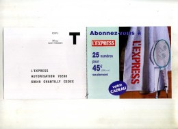 - FRANCE . CARTE REPONSE T . ABONNEMENT A L'EXPRESS . - Cards/T Return Covers