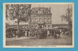 CPSM 5827- Métier Marchands Ambulants Le Marché Et La Mairie BAGNOLET 93 - Bagnolet