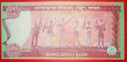 § RIFLES: BANGLADESH ★ 40 TAKA 1971-2011! UNC CRISP! LOW START★ NO RESERVE! - Bangladesch