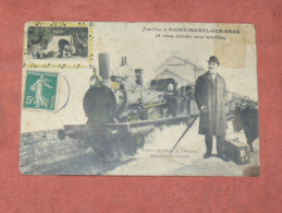 SAINT MICHEL SUR ORGE    / ARDT  PALAISEAU   1910   FANTAISIE THEME TRAIN EN GARE   EDIT  CIRC OUI - Sonstige