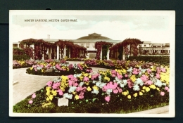 ENGLAND  -  Weston Super Mare  Winter Gardens  Unused Vintage Postcard - Weston-Super-Mare