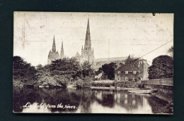 ENGLAND  -  Lichfield From The River  Used Vintage Postcard As Scans - Autres & Non Classés