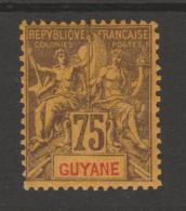 GUYANE  FRANCAISE  YVERT N°41  *MH  Réf  E475 - Autres & Non Classés