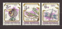 Czech Republic Tschechische Republik  1995 MNH ** Mi 73-75 Sc 2951-2953 Geschützte Insekten. Endangered Insects. - Ungebraucht