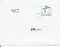 K7484 - Czech Rep. (2004) Praha (letter) Tariff: 12,00 CZK (stamp: Winter Olympics 2002, Ales Valenta - Gold Medal) - Winter 2002: Salt Lake City