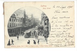 14566 - Sidney King Street 1901 TROLEY TRAM - Sydney