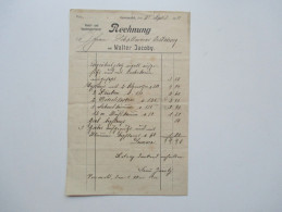 Rechnung 1911 Kunst Und Handelsgärtnerei Walter Jacoby Aus Versomold / Oesterweg. Kirschlorbeer / Lebensbäume - 1900 – 1949