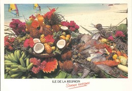 CPM La Réunion - Saveurs Exotiques - Fruits Et Poissons De L'océan Indien - Réunion