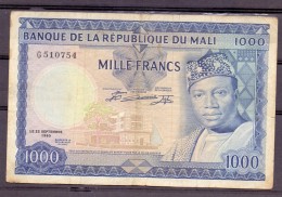Mali 1000 Fr 1960   Vf  Rare - Malí