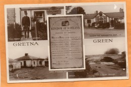 Gretna Green UK Old Real Photo Postcard - Dumfriesshire