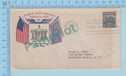 USA FDC PPJ - Cachet : Presidential Series - Cover 1938 On A USA 4 1/2 ¢ - 1851-1940