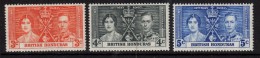 BRITISH HONDURAS 1937 Coronation Omnibus Set - Mint Hinged - MH * - 5B788 - Honduras Britannique (...-1970)