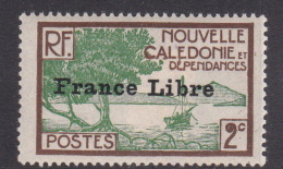 New Caledonia SG 233 1941 France Libre 2c Green And Brown MNH - Unused Stamps