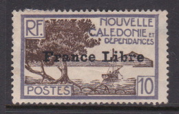 New Caledonia SG 237 1941 France Libre 10c Brown And Lilac Mint No Gum - Ongebruikt