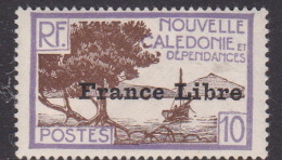 New Caledonia SG 237 1941 France Libre 10c Brown And Lilac MNH - Ongebruikt