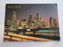 HOUSTON TEXAS NIGHT SKYLINE - Houston