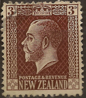 NZ 1915 3d Chocolate KGV DLR SG 440 U #UD15 - Oblitérés