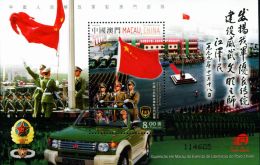 MC0045 Macao 2004 Garrison Flag-raising M/S MNH - Usados