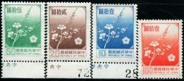 MC0057 Taiwan 1979 Plum Flower 4v MNH - Ongebruikt