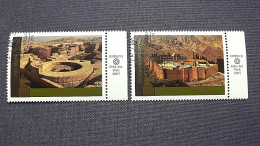 UNO-Wien 443/4 Oo/ESST, UNESCO-Welterbe: Ägypten: Frühchristliche Ruinen Von Abu Mena, Katharinenkloster - Used Stamps