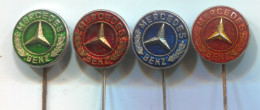 MERCEDES - Car Auto Automotive, Vintage Pin  Badge, 4 Pieces - Mercedes