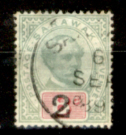 Sarawak-0010 - 1889-92 - Y&T N. 24 (o), Privo Di Difetti Occulti.- - Sarawak (...-1963)