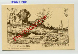 HOOGLEDE-Dessin-Carte Allemande-Guerre 14-18-1 WK-Militaria-BELGIEN-BELGIQUE-Flandern- - Hooglede