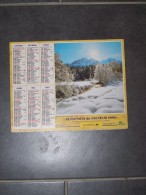 1996 CALENDRIER ( Double ) ALMANACH DU FACTEUR, LA POSTE, RUISSEAU EN HIVER, LES HOUCHES ( 74 ) - VAR 83 - Big : 1991-00