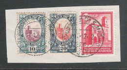 SAN MARINO-1932: 3 Valori Usati Su Frammento (catalogo N.142-144-160) Con Annullo Datato 17/12/1932-in Buone Condizioni. - Covers & Documents