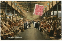 City Market St John N.B. Butchers Boucherie Bouchers Used To Versailles France - St. John