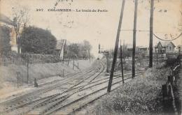 CPA Colombes Hauts De Seine Gare Train Chemin De Fer Circulé - Colombes