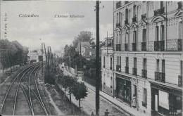 CPA Colombes Hauts De Seine Gare Train Chemin De Fer écrite - Colombes