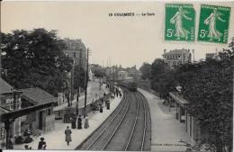 CPA Colombes Hauts De Seine Gare Train Chemin De Fer Circulé - Colombes