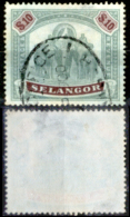 Selangor-0003 - 1895 - Y&T N. 24 (o), Piccolo Assottigliamento Al Verso, Ma  Privo Di Difetti Occulti.- - Selangor