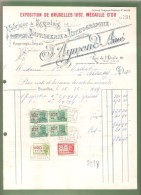 Facture -IMPRIMERIE J. AYMOND Aîné - Bruxelles - 1949 - - Druck & Papierwaren