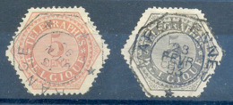 OCB Nr TG8 + TG9 Centrale Stempel Rance + Marchiennes - Telegraphenmarken [TG]