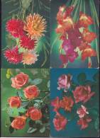1987-EP-180 CUBA. POSTAL STATIONERY. 1987. Ed.141a-j MOTHER DAY DIA DE LAS MADRES COMPLETE SET OF 10 COVER USED FLORWERS - Covers & Documents