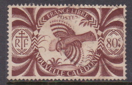 New Caledonia SG 272 Free 1942 French Issue 80c Purple Used - Gebraucht