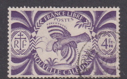 New Caledonia SG 277 1942 Free French Issue 4 F Violet Used - Oblitérés