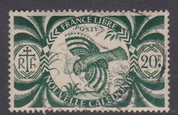 New Caledonia SG 280 1942 Free French Issue 20 F Green Used - Usati
