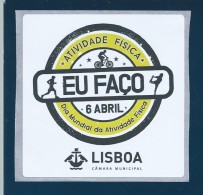 Sticker World Day Physical Activity. Lisbon.Aufkleber Welttag Körperliche Aktivität. Lissabon.Activité Physique Journée - Sports