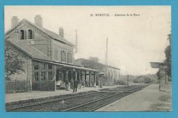 CPA 21 - Chemin De Fer La Gare MOREUIL 80 - Moreuil