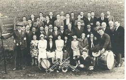 BOURLERS - CHIMAY : SUPERBE CARTE PHOTO - Les Volontaires Et La Dramatique La Renaissance - 12/1926 - Chimay