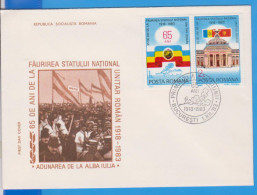 THE CREATION OF UNITARY STATE ROMANIA FDC - FDC