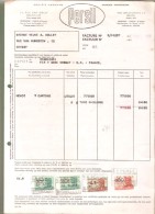 Facture- SA PERSIL NV- Bruxelles - 1950 - Savon - Profumeria & Drogheria